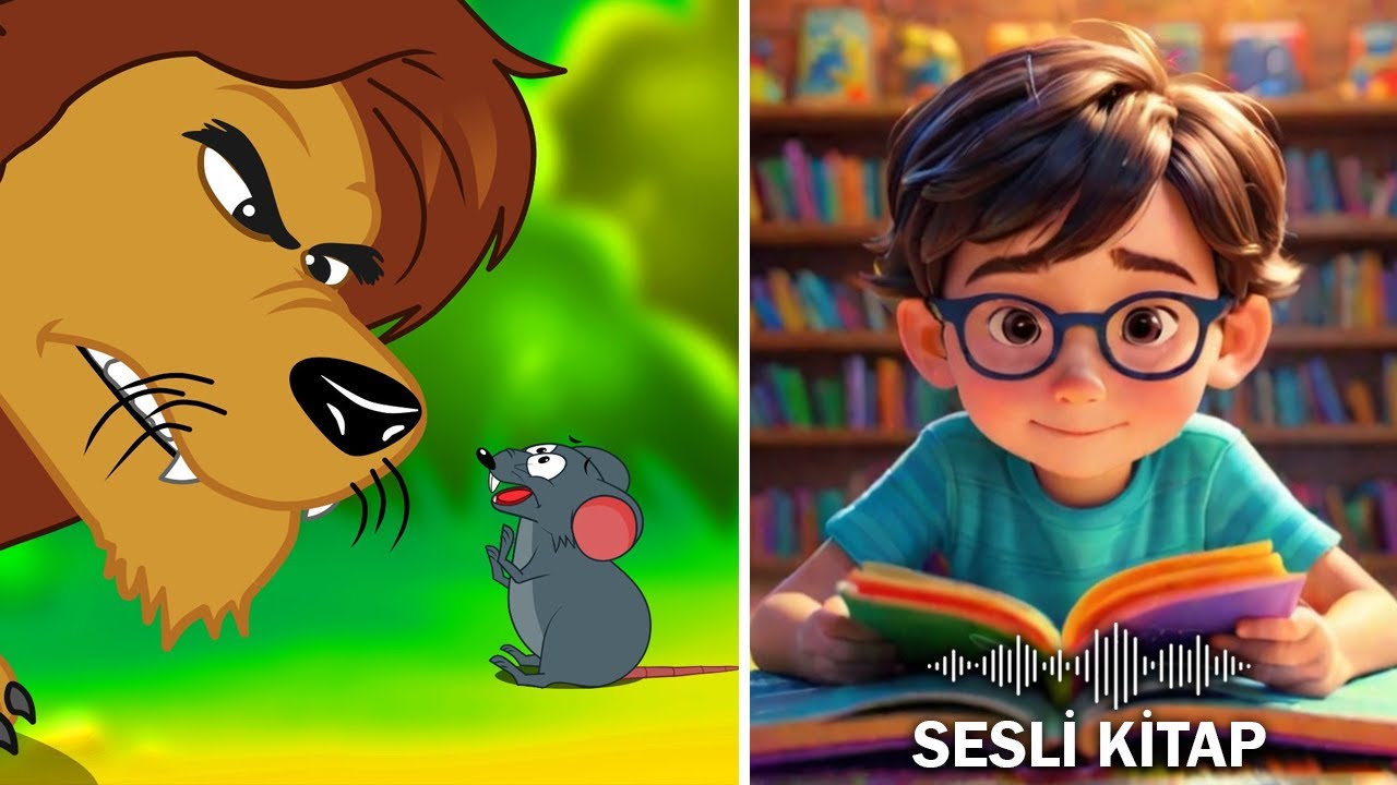 Aslan ve Fare | Çocuk Hikayeleri | Eğitici Masallar | Hayal Gücü | Kitaplar | Çocuklar İçin Eğitim