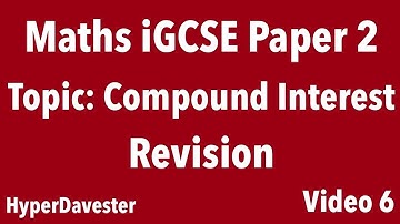 Maths iGCSE Edexcel Paper 2 Compound Interest question walkthrough under 2 min | 4MA1/2HR | Revision