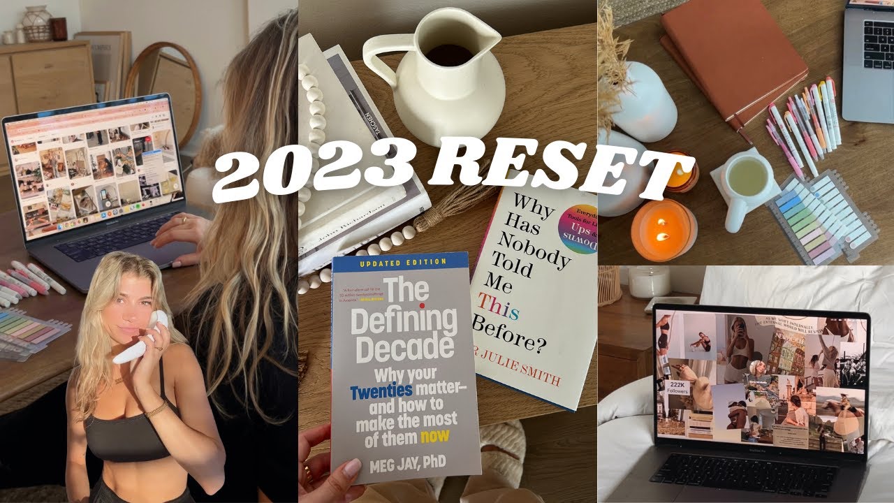 2023 RESET: vision board, journaling, setting goals, routines & habits ✨