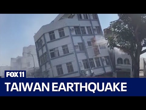 Taiwan earthquake: Buildings damaged, tsunami warning issued