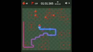 Google Snake World Record [1:02.662 Seconds] (Large, 5 Apples, Slow, Minesweeper, 50)