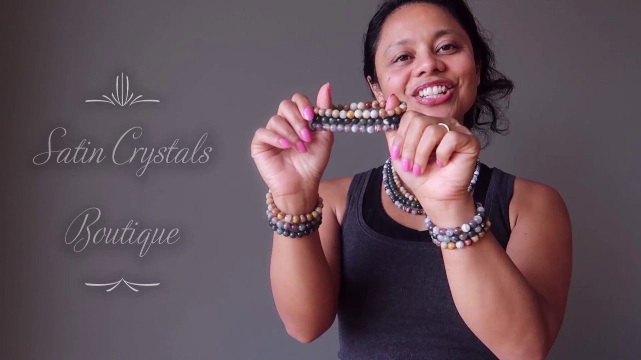 Wear Agate Medley Bracelets - Satin Crystals
