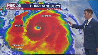 Hurricane Beryl nears Caribbean as Tropical Storm Chris makes landfall in Mexico