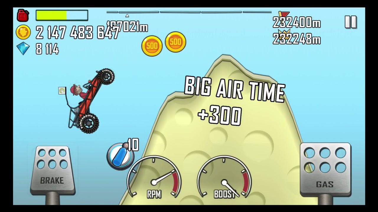 Hill Climb Racing - Highest peak in Desert (Almost died)