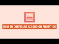 Easy Accordion Pro - How To Configure Accordion Animation