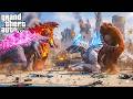 Godzilla, Nuclear Godzilla vs ScarKing x Titanus Shimo - The Legacy of Monsters ( GTA V Mods )