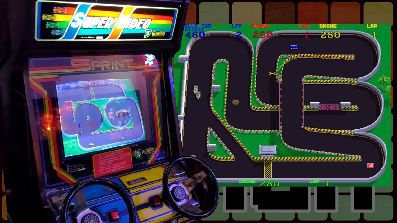 Presentación Atari Super Sprint (1986)