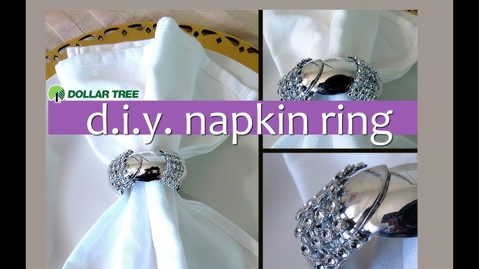 Easy to sew napkin rings-scrappy napkin rings-DIY napkin rings