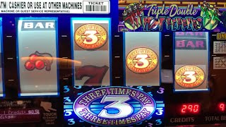 CLASSIC OLD SCHOOL 5 REEL CASINO SLOTS: THREE TIMES PAY + TRIPLE DOUBLE HOT PEPPERS SLOT PLAY! @igt screenshot 2