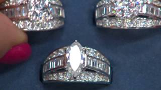 Epiphany Diamonique 100-Facet 3.50 ct tw Ring with Antonella Nester