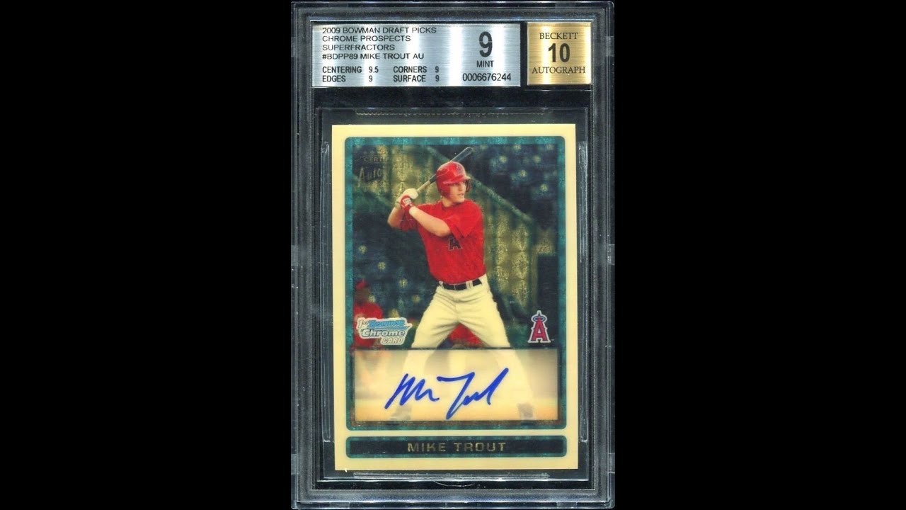 Rare Mike Trout baseball card sells for nearly $4million at auction - an  all-time record