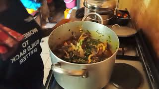 SEE MY FAMILY FAVOURITE SOUP//HOW I COOK A BIG POT OF AFANG SOUP.