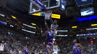 Anthony Edwards INSANE poster dunk on John Collins