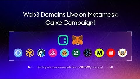 Web3 domains live on Metamask: $13,500 Prize to grab