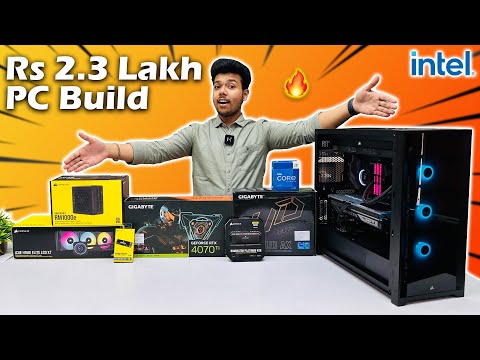 *CORSAIR* 😍🔥 Rs 2.3 Lakh PC Build 2023 | Intel i7-13700K & RTX 4070 Ti