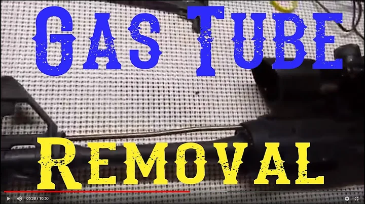 How to remove the gas tube