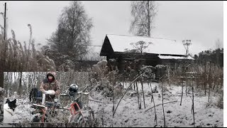 Заброшенные КРАЯ... Всё снегом ЗАМЕЛО! Ушли в поисках приключений. Рыбалка, охота, поход))