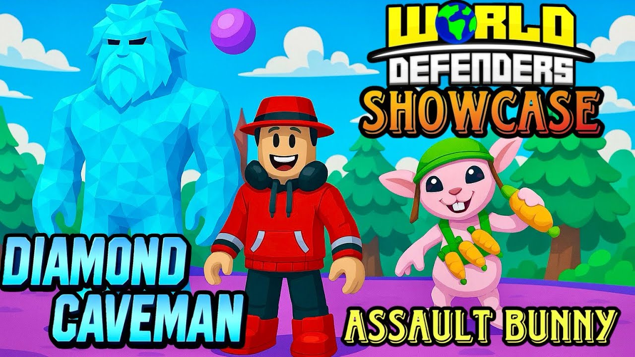 Diamond Caveman & Assault Bunny ShowCase!!! — World Defenders 🌍 - YouTube