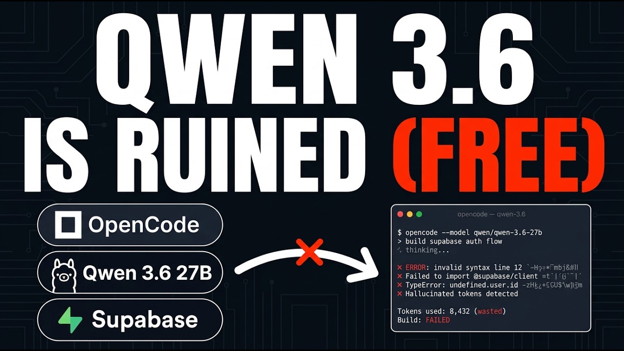 New Qwen 3.6 27b Local + OpenCode Just Got DESTROYED?