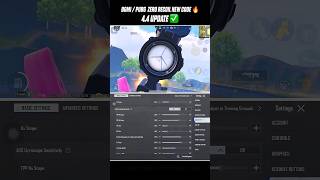 BGMI 4.4 🔥 NEW BEST SENSITIVITY CODE 😱 ZERO RECOIL SETTINGS #bgmi #pubgmobile #bgmisensitivity