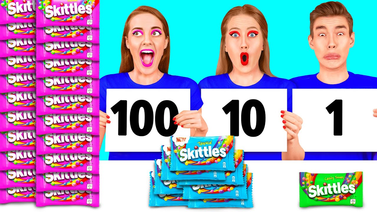 100 Layers of Food Challenge | Smart Gadgets vs Hacks by DaGaDa Challenge