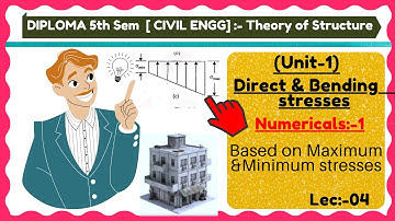 Simple Numericals Based on Direct and Bending Stress | lec:-04 I iamsaurabh9876 | Electric Abhi