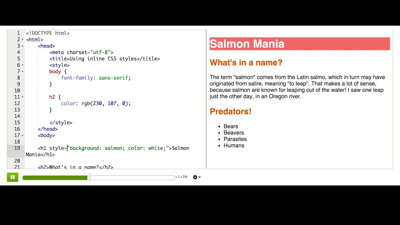 New Update Using inline CSS styles | Intro to HTML/CSS: Making webpages | Computer Programming | Khan Academy