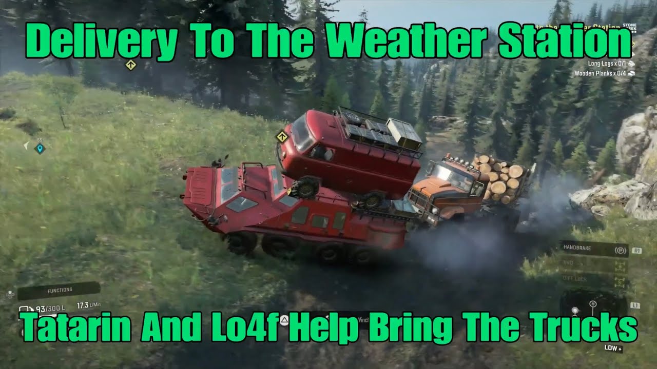 SnowRunner Delivery To The Weather Station Contract Tatarin And Lo4f Help Get It Done