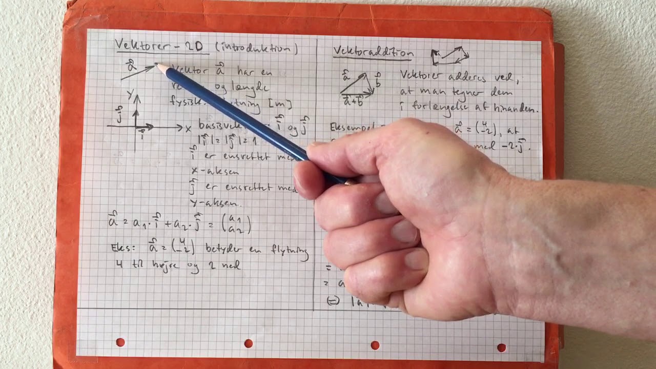 Vektorer 2D, koordinater, vektoraddition, længde - Jørgen Angelo