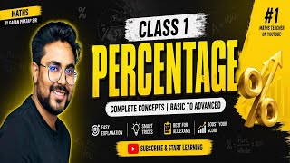 Percentage Lecture 1 🔥 | Start From Zero | Gagan Pratap Sir