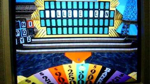 Playstation Wheel of Fortune Run Game 40 Part 1