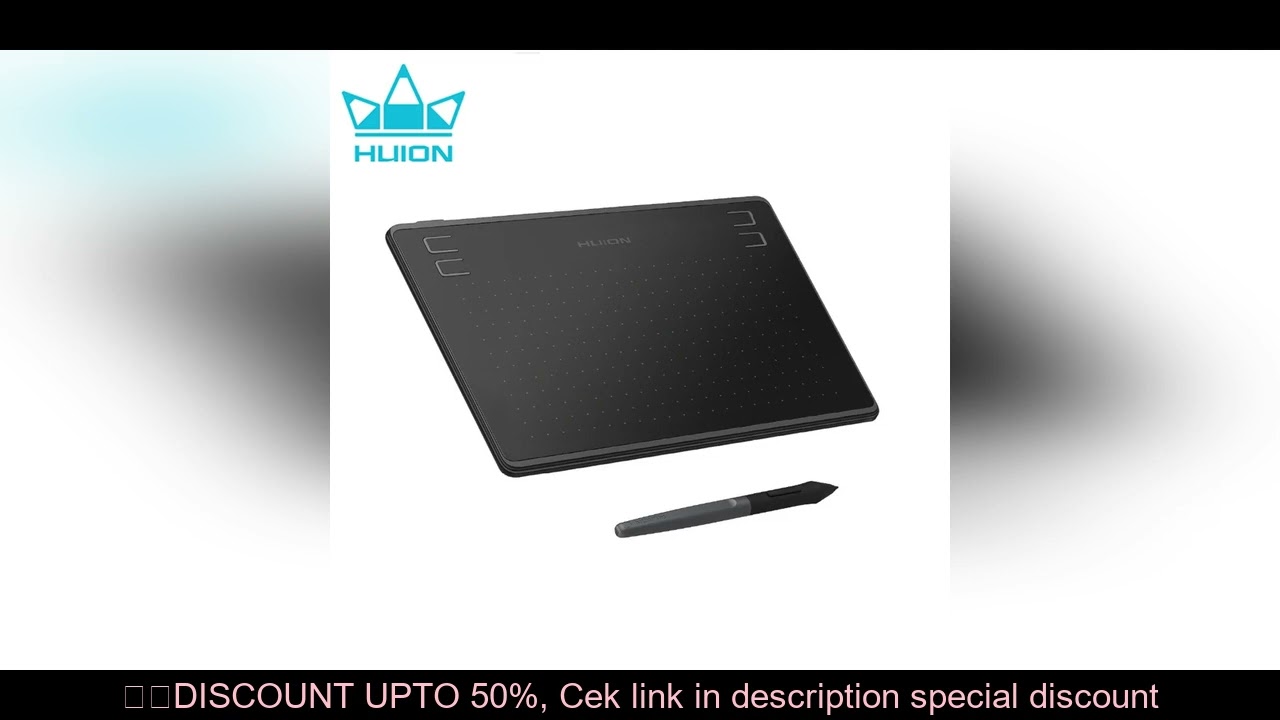Huion HS64 6x4 Inch Graphics Tablet Ultrathin Drawing Tablet PW100 Battery-Free Pen Tablet Customize