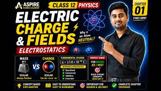 Electric Charge &amp; Fields 🔥 | Electrostatics Chapter 1 | Class 12 Physics L-01