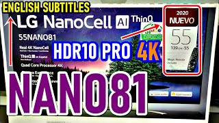 LG NANO81: UNBOXING y REVIEW COMPLETA Smart TV NanoCell ¿Tiene HDMI 2.1?  - ENGLISH SUBTITLES