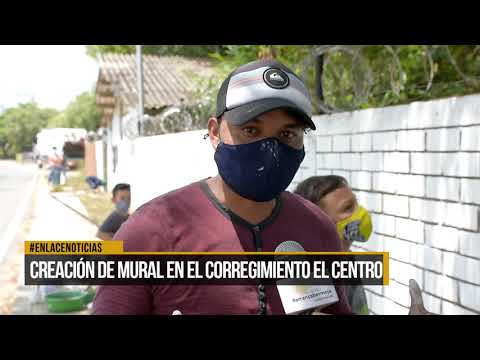 Creación de mural en el corregimiento El Centro