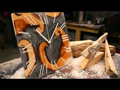 Epoxy Wood Clock - Great Gift Idea
