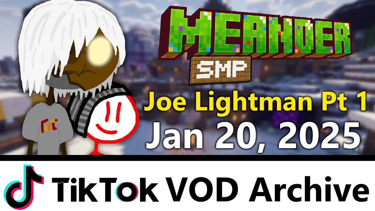 [VOD] MeanderSMP: Joe Lightman Part 1 (Jan 20, 2025) - YouTube