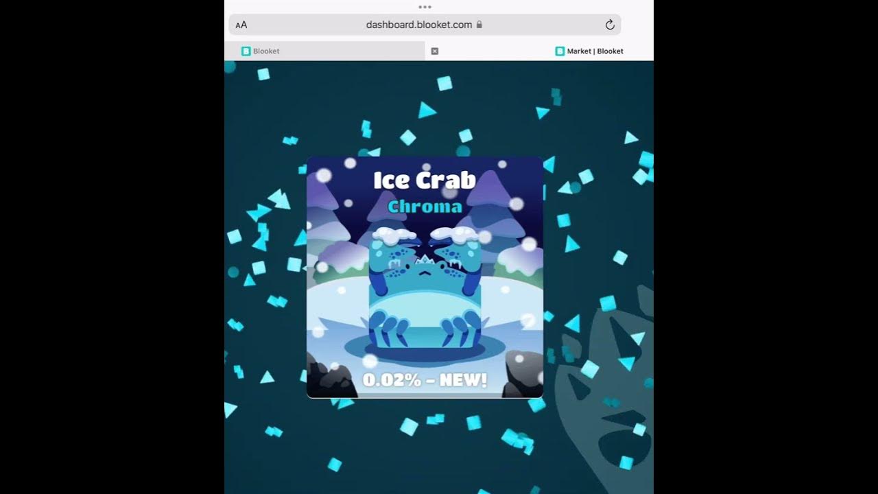 I got the Ice Crab in Blooket!!! shorts blooket YouTube