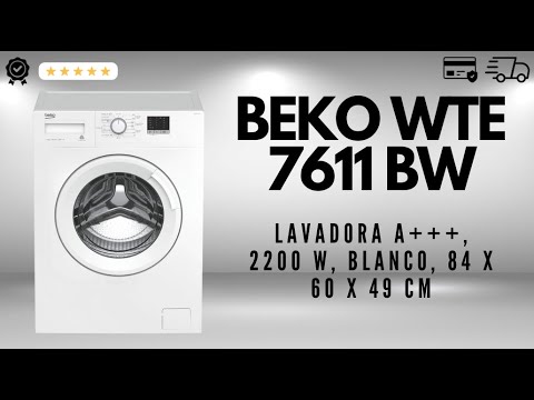 Beko WTE 7611 BWR lavadora Carga frontal 7 kg 1200 RPM Blanco