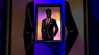 Layering materials for the perfect glowing shadowbox #diy #creative #dailyshorts