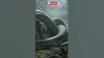 A Giant Snake Crushed This Abandoned Train! #aiwildlife #natureshorts