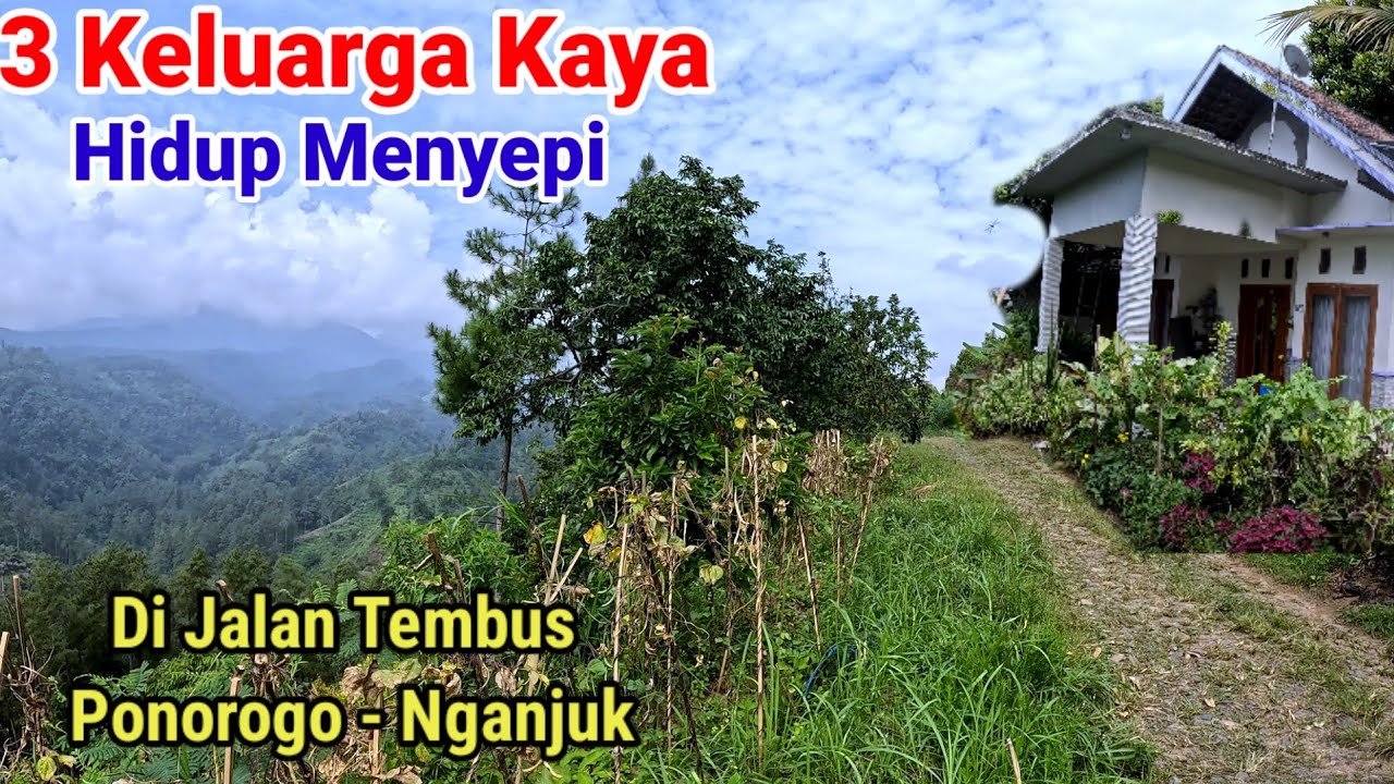 Desa Terpencil Keluarga Kaya Menyepi di Jalan Tembus Nganjuk Ponorogo