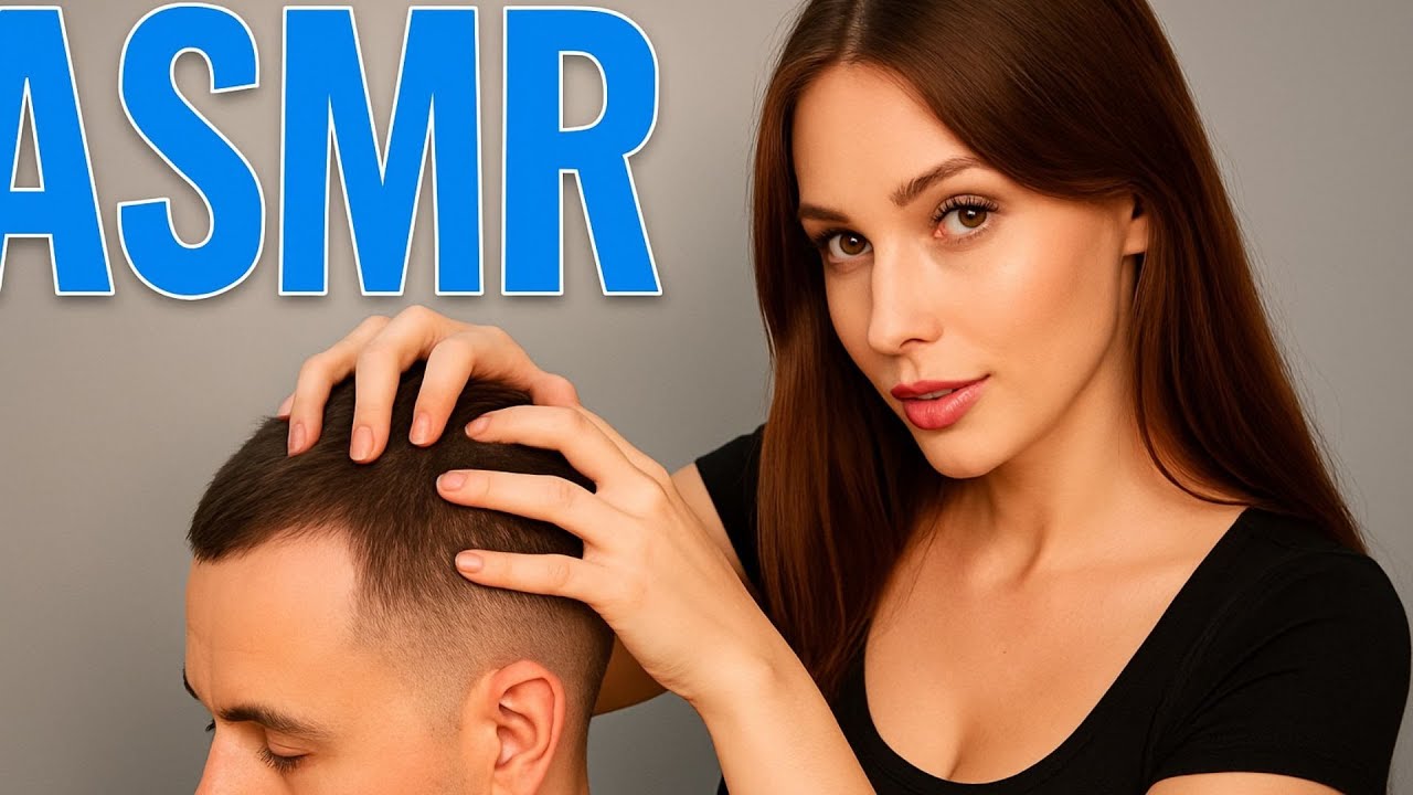 ASMR HEAD MASSAGE for MEN | Natural Migraine Relief | Stress & Sleep Aid