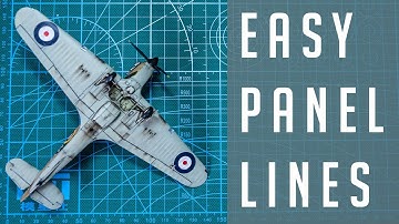 Easy Panel Line Wash or Pin Wash for your Scale Model Aircraft