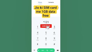 Jio ki SIM card me 1GB data free #jio #simcard #me #1gb #data #free