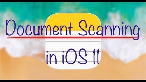 Document Scanning iOS 11/12