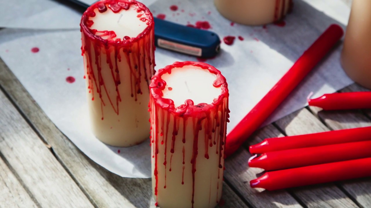 Craft Your Own Blood-Dripped Candles
