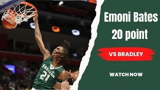 Emoni Bates goes for 20 vs Bradley University
