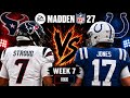 Texans vs Colts Week 3 Simulation | Madden 27 Draft Rosters