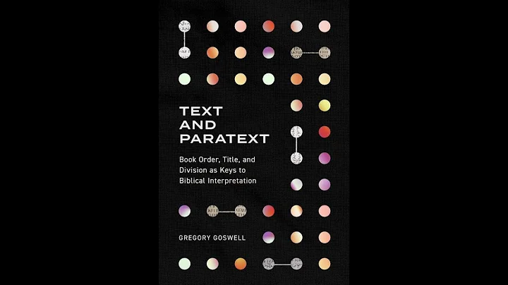 Greg Goswell - Text and Paratext Seminar 28.09.22